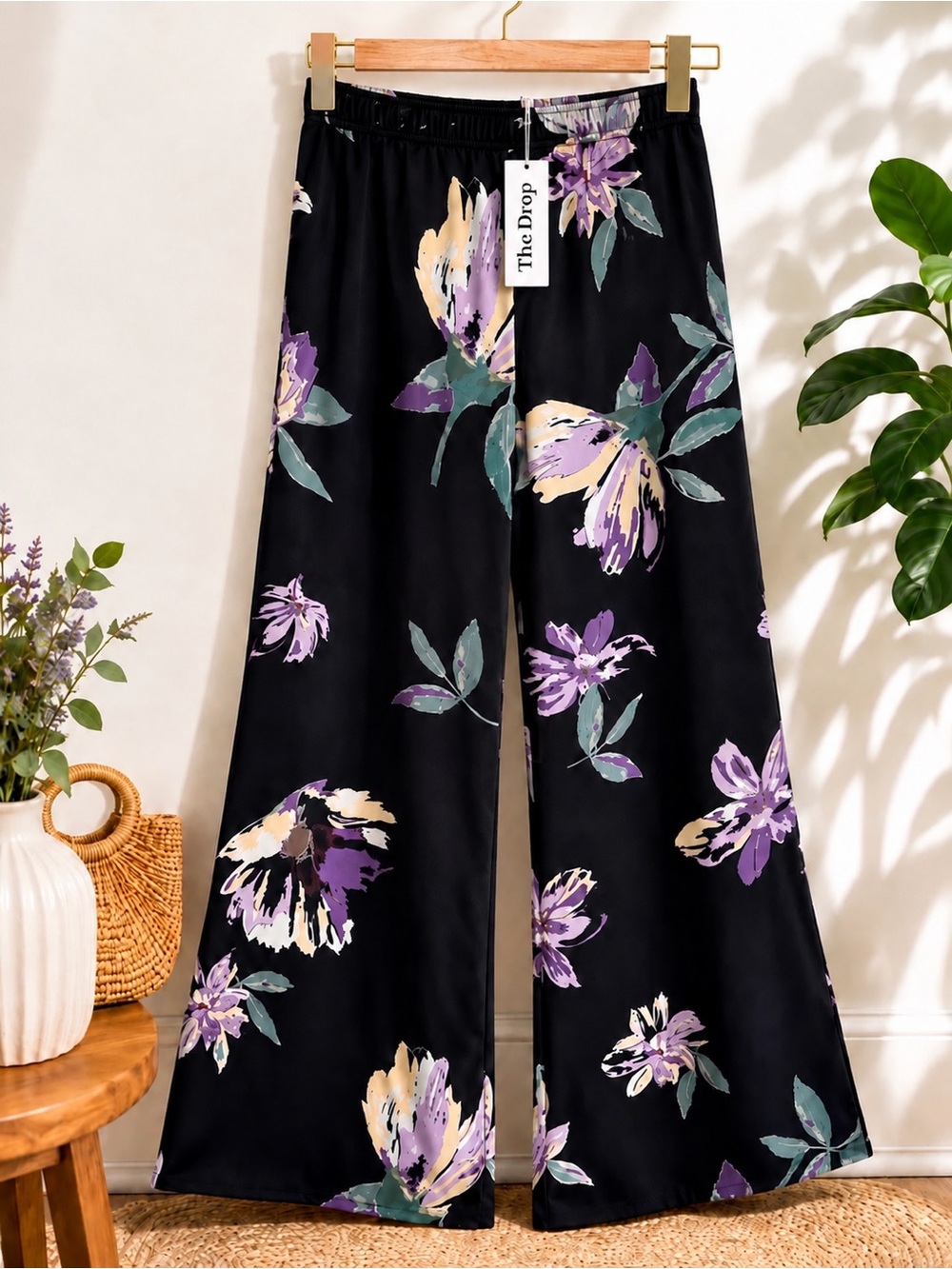 NWT The Drop Floral Wide Leg Palazzo Pants – Women’s Small